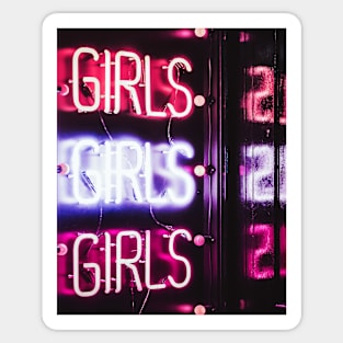 Pink neon, Girls Sticker